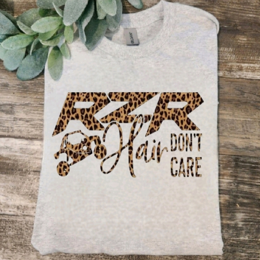 Rzr hair dont care shirt atv sxs utv popular mudding trending